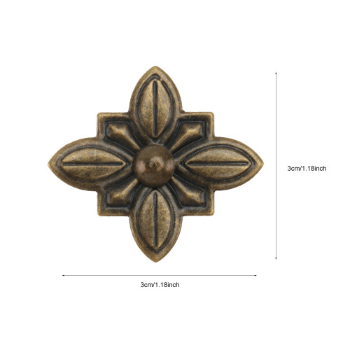 6 Set Punti Da Tappezziere Scatola Patch Decorativi Per 1