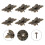 6 Set Punti Da Tappezziere Scatola Patch Decorativi Per 7
