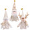 Bottle Cover Santa Figure Polyester Fabric Festive Home-Deer 5