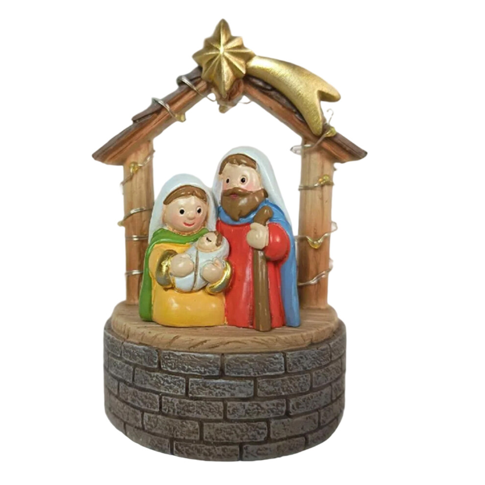 Stable Nativity Scene Statue Christmas Nativity Figurines Table