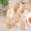 Bottle Cover Santa Figure Polyester Fabric Festive Home-Deer 6