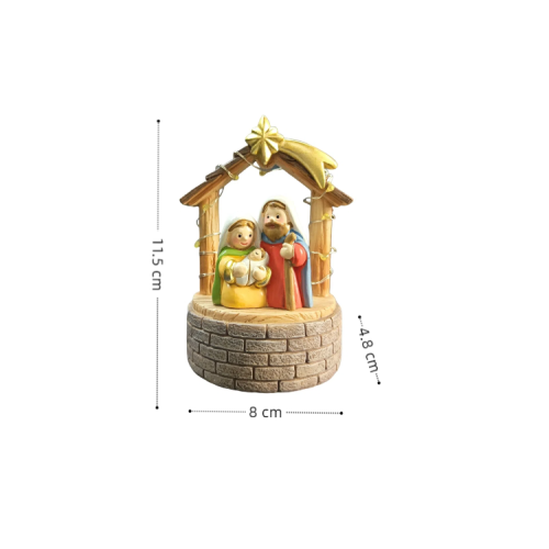 Stable Nativity Scene Statue Christmas Nativity Figurines Table 2