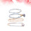 4 pièces bracelets gland perles rigide 8