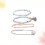 4 pièces bracelets gland perles rigide 10