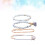 4 pièces bracelets gland perles rigide 3