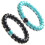 braccialetti in naturale 8 mm e con yin yang 4