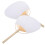 Raindrops Handheld Lege Handventilators Wit Bamboe 2 Set 11