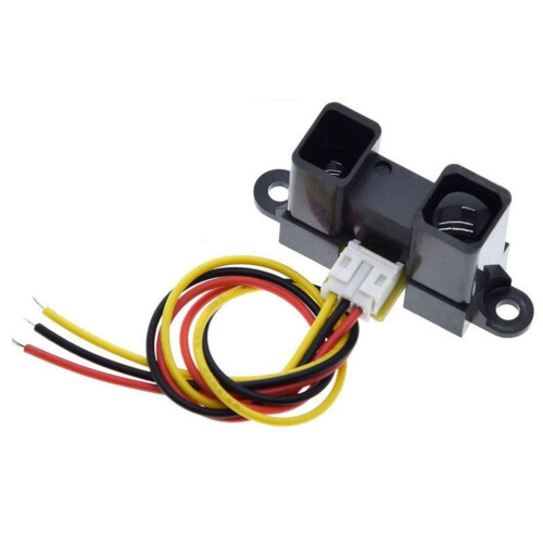 GP2Y0A02YK0F Infrared Distance Sensor Module 20-150 cm Analog Output With Connection Cable For Robotics Projects Black