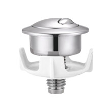 Cistern Button Universal Two-Flush Maintenance And Repair For Home Apartment Bathroom Owners Tenants Silver