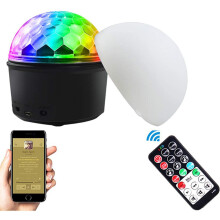 Party Light Disco Ball Sound Activated Wireless Remote Control USB Plug In Portable DJ Strobe Light For Car Room Parties