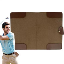 Golf Scorebook Cover, PU Leather, Dashboard Holder For Golf Scorecards, Cover Sheet Holder, Scorecard Protector