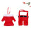 2pcs Christmas Cutlery Pocket Nonwoven Fabric Tableware Storage 5