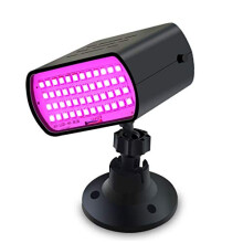 Strobe Light 48 RGB LEDs Mini Portable Sound Activated Stage Light For Disco Club Birthday Party Stage Lighting 220V