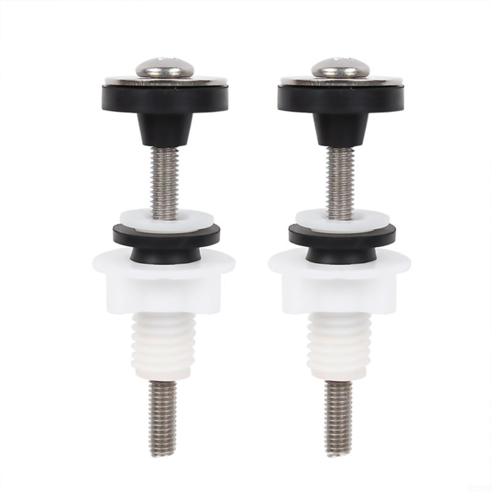 Toilet Tank Fixing Kit Stainless Steel Close Coupling Bolts M6 Screws Rubber Gaskets Wc Cistern Pan Sealing Set 9084446512649