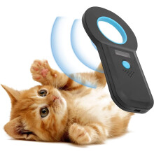 Pet Microchip Scanner OLED Display High-Brightness Pet ID Chip Reader 128-Tag Storage For Dogs Cats Pets Animals