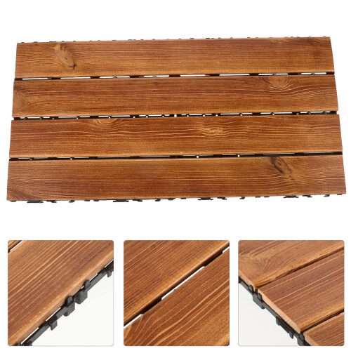 De Madera Para Exterior Baldosa Deck Encajable Patio 2
