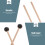 2 pezzi bacchette in legno per glockenspiel, musicali 9