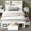 White Single Children's Bed with Storage Drawers 3