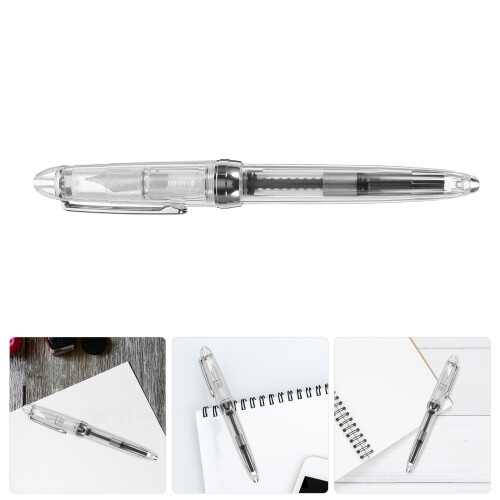 Smooth Writing Pen Transparante Vulpen Inktabsorber Herbruikbare 2