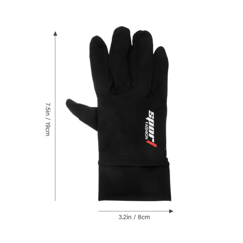 par de luvas refletivas impermeáveis térmicas mtb m preto 2