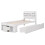White Single Children's Bed with Storage Drawers 7