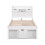 White Single Children's Bed with Storage Drawers 8