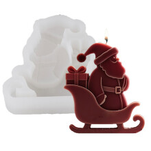 Kerstman beeldje siliconen mal voor kaars zeep-Sinterklaas C