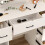 Vanity Dressing Table LED Lighted Mirror Stool Set 6