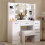 Vanity Dressing Table LED Lighted Mirror Stool Set 3