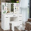 Vanity Dressing Table LED Lighted Mirror Stool Set 1