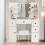 Dressing Table Vanity Makeup Desk LED Light Mirror 1