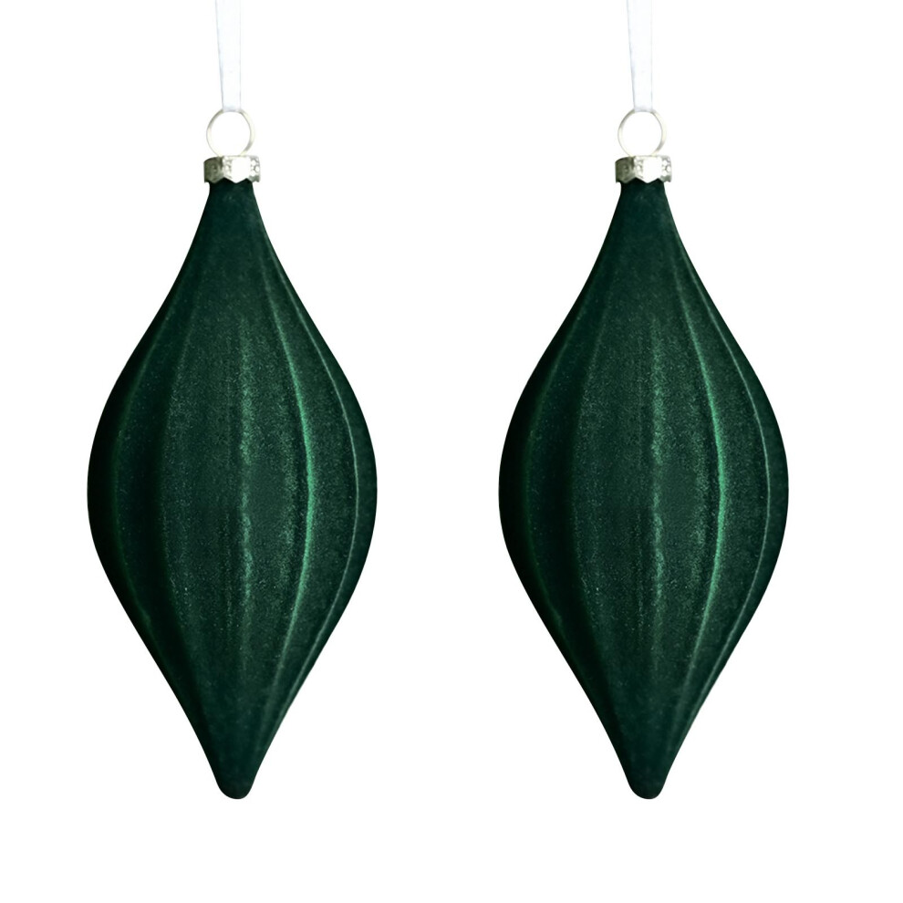 (Green) Christmas Supplies Plastic Decorative Balls -shaped Velvet Christmas Tree Decorations Shopping Mall Window Decorations Hanging Balls-image-OPC-PMBW69N-NEW