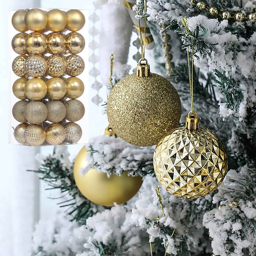 (D) Christmas Ball Set Electroplated Christmas Decorative Balls 36pcs-image-OPC-PMBW782-NEW