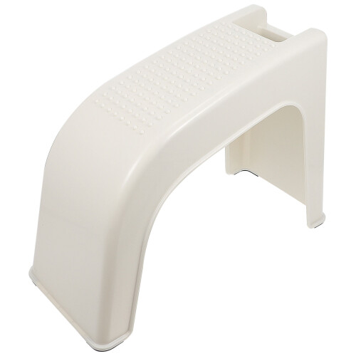 1Pc Durable Plastic Pedicure Stool Foot Care Support Beige