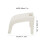 1Pc Durable Plastic Pedicure Stool Foot Care Support Beige 2