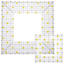 2 Pezzi Riga Patchwork Per Trapuntatura E Taglio Materiale Cucito