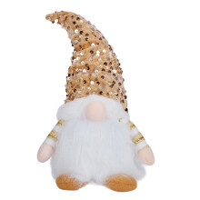 Kindersichere Urlaubs-Rudolph-Puppe, Plüschfigur, elegante-Gold