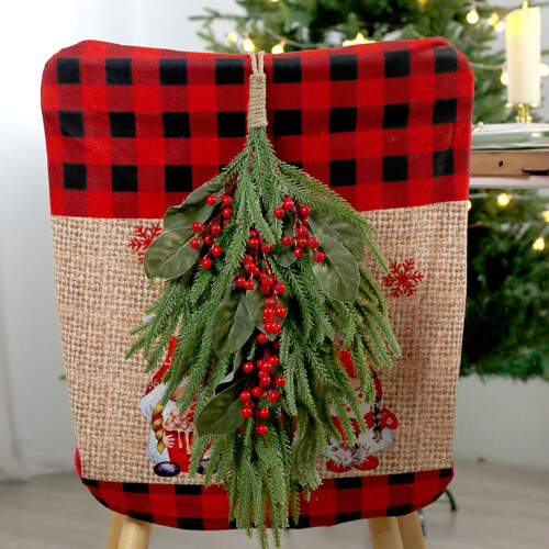 Durable Artificial Christmas Leafage 60cm Red Berries-Red 2