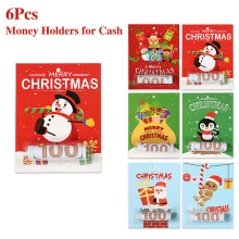 Creative Santa Money Card Foldable Holiday Cash Gift-style F