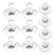10 Pièces Embouts En Silicone Pour Boucles D'oreilles À Tige