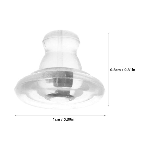 10 Pièces Embouts En Silicone Pour Boucles D'oreilles À Tige 1