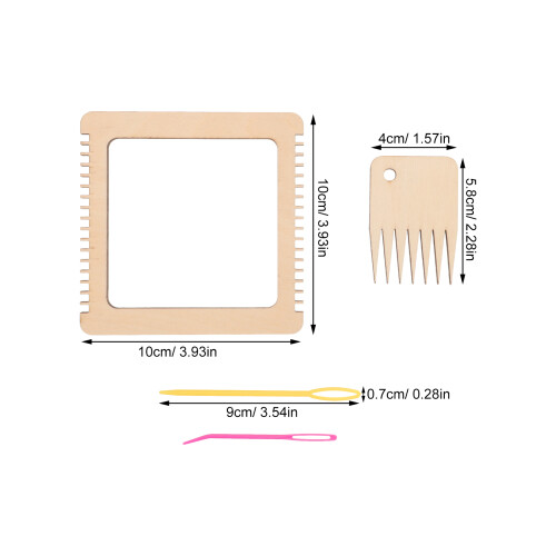 conjunto kit tear tricô com mini e ferramentas para remendo 1