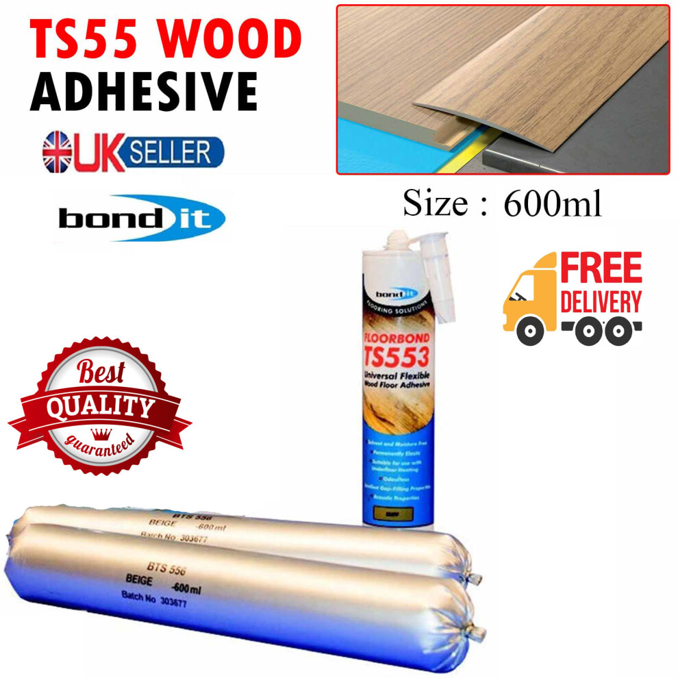 Bond It 600Ml Ts550 Hybrid Polymer Wood Floorcovering Adhesive Solvent MoistureâFree 5061022239484