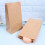 100 Unidades Saco Kraft Com Base Quadrada 21,5X12X7Cm 10