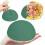 2 bolas de espuma floral seca com base verde para centros de 1