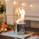 Tabletop Fireplace Fire Bowl Pot Bioethanol Silver 4