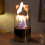 Tabletop Fireplace Fire Bowl Pot Bioethanol Silver 6