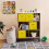 (Yellow) 4x Storage Cube Boxes Clothes Organiser Foldable 7