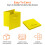 (Yellow) 4x Storage Cube Boxes Clothes Organiser Foldable 8