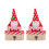 2 stuks kerstman/sneeuwpop beeldje snoepdoos chocolade-ouderling 1